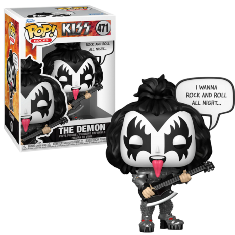 FUNKO POP! THE DEMON (R&R ALL NIGHT) 471 KISS Pre-Order