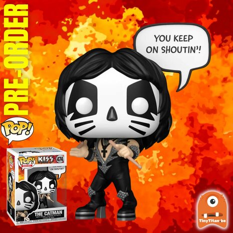 FUNKO POP! THE CATMAN (R&R ALL NIGHT) 474 KISS Pre-Order