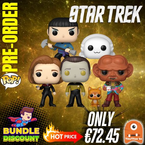 FUNKO POP! Super Discount Bundle of 5 Star Trek Pre-Order