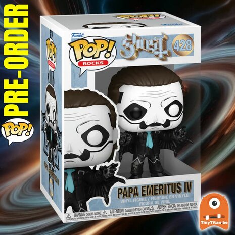 FUNKO POP! ROCKS PAPA EMERITUS IV (BAT) 428 GHOST Pre-Order