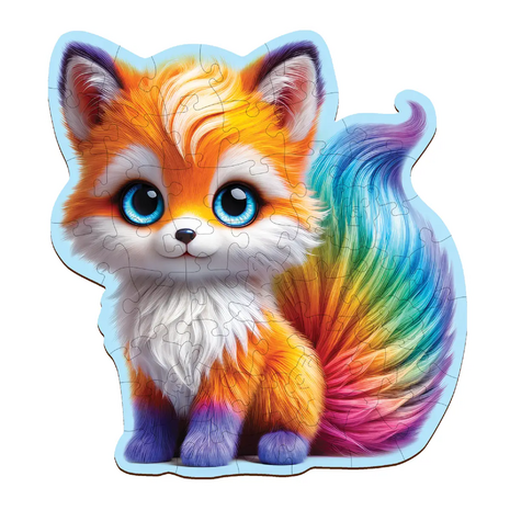 Cute Fox 50 Wooden Puzzle