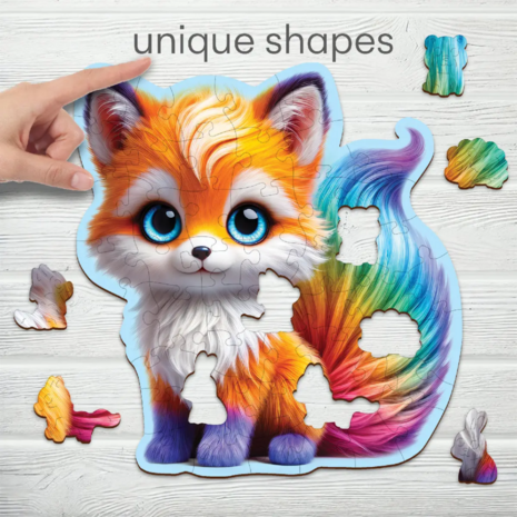 Cute Fox 50 Wooden Puzzle