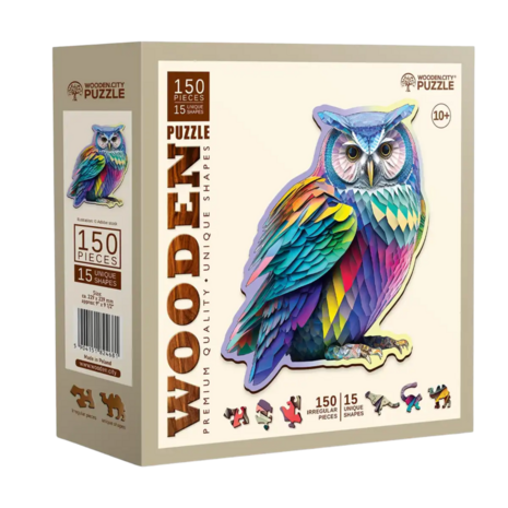 Trendy Owl 150 Wooden Puzzle