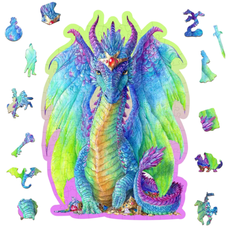Magnificent Dragon 150 Wooden Puzzle
