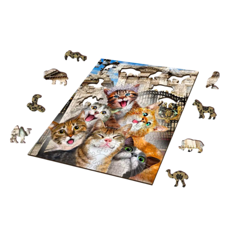 Kittens in London 200 Wooden Puzzle