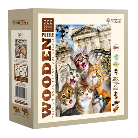 Kittens in London 200 Wooden Puzzle