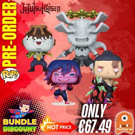 FUNKO POP! Super Discount Bundle of 4  Jujutsu Kaisen Pre-Order