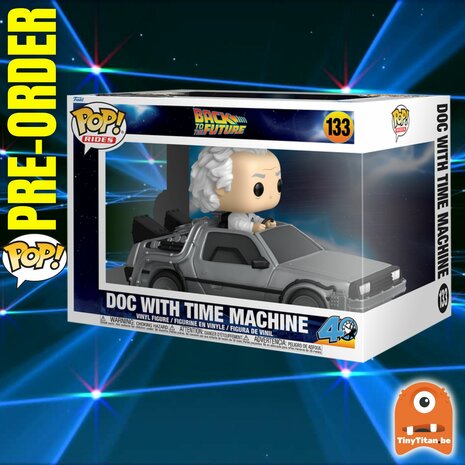 FUNKO POP! Rides Deluxe Doc with Time Machine Back to the Future Pre-Order