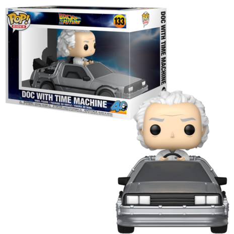 FUNKO POP! Rides Deluxe Doc with Time Machine Back to the Future Pre-Order