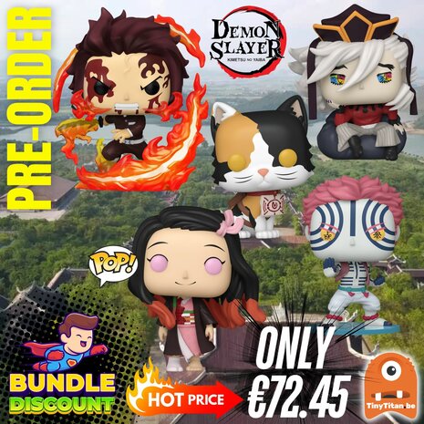FUNKO POP! Super Discount Bundle of 5 DEMON SLAYER Pre-Order