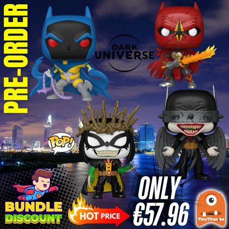 FUNKO POP! Super Discount Bundle of 4 DC THRU YEARS Pre-Order