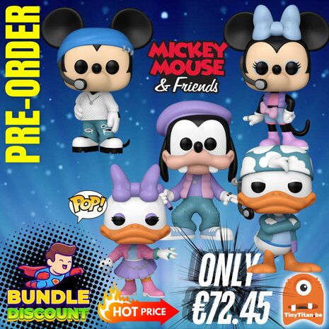 FUNKO POP! Super Discount Bundle of 5 MICKEY AND FRIENDS Pre-Order