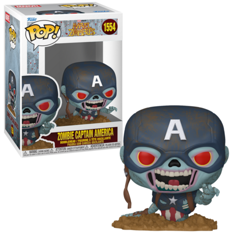 Funko POP! ZOMBIE CAPTAIN AMARICA 1554 MARVEL ZOMBIES Pre-Order