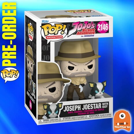 Funko POP! Joseph Joestar with Iggy 2146 JoJo's Bizarre Adventure Pre-Order
