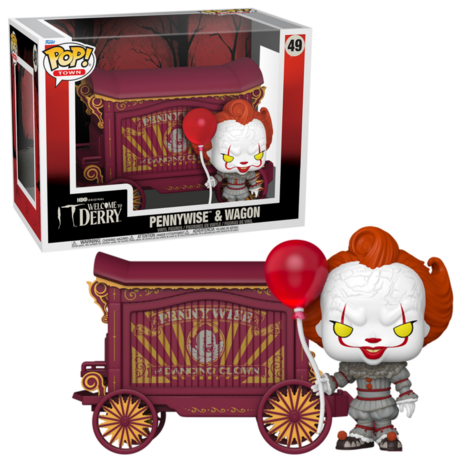 FUNKO POP! TOWN Pennywise & Wagon 49 Welcome To Derry IT Pre-Order