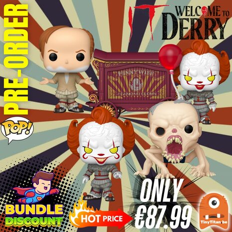 FUNKO POP! Super Discount Bundle of 4 Welcome To Derry IT Pre-Order