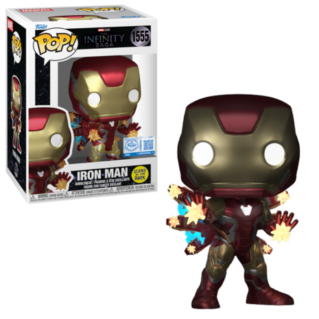 FUNKO POP! Plus Iron Man with Beams GITD 1555 INFINITY SAGA Exclusive Pre-Order