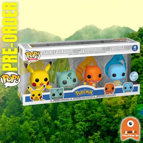 Funko POP! POKEMON STARTERS 4-Pack Exclusive Pre-order