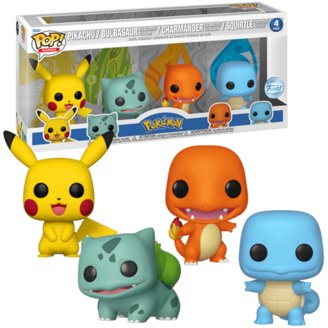 Funko POP! POKEMON STARTERS 4-Pack Exclusive Pre-order