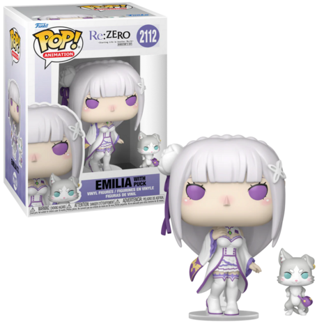 Funko POP! EMILIA WITH PUCK 2112 RE ZERO Pre-Order