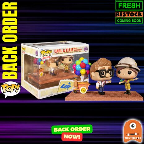Funko POP! MOMENT CARL AND ELLIE WITH BALLOON CART 1152 UP DISNEY Back Order