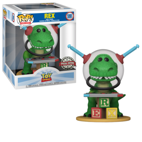 Funko POP! DLX REX 1091 TOY STORY 4 Pixar EXCLUSIVE Back Order