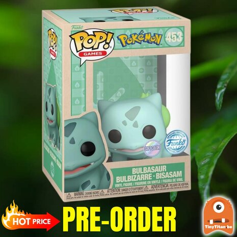 Funko POP! POKEMON 453 BULBASAUR soft color Pre-Order