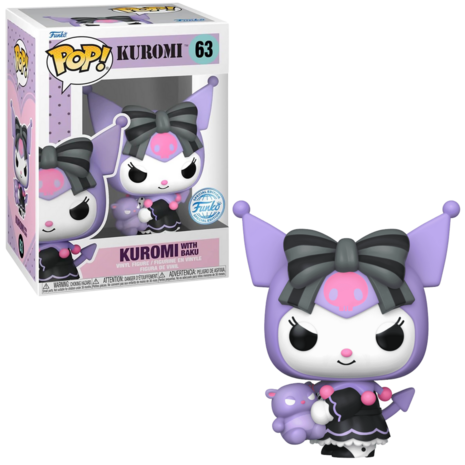 Funko POP! SANRIO 63 KUROMI WITH BAKU Pre-Order