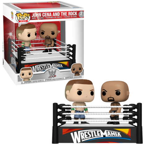FUNKO POP! MOMENT CENA 2 AND THE ROCK (2012) WWE BACK-Order