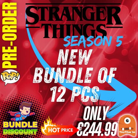 FUNKO POP! Super Discount Bundle of 12 STRANGER THINGS S5 Pre-Order
