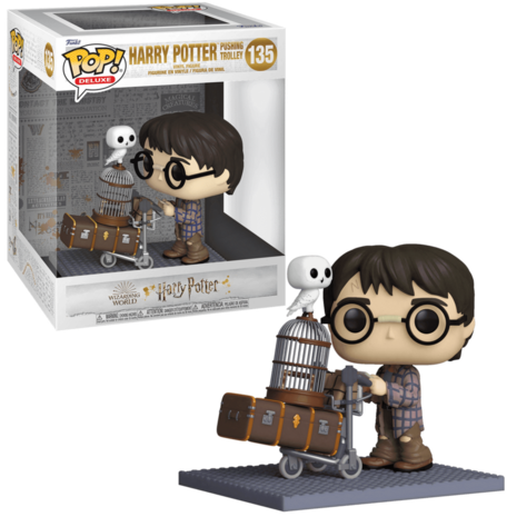 FUNKO POP! DELUX Harry Pushing Trolley 135  HARRY POTTER Anniversary BACK-Order