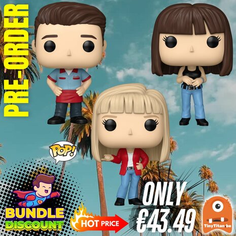 FUNKO POP! Super Discount Bundle of 3 BEVERLY HILLS 90210 Pre-Order