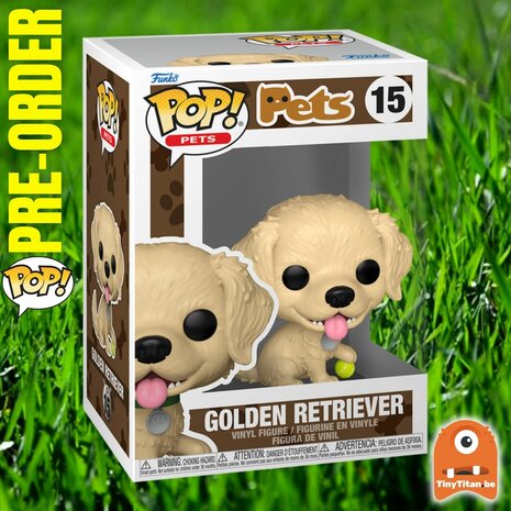 Funko POP! PETS 15 Golden Retriever Pre-Order
