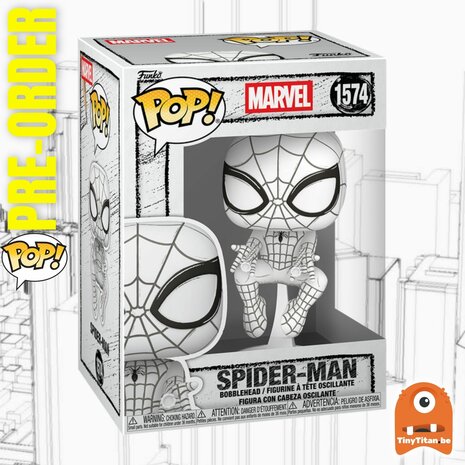 Funko POP! MARVEL SKETCHED 1574 Spider-Man Pre-Order