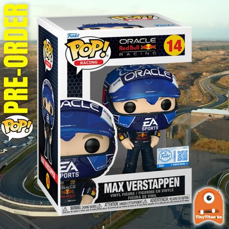 Funko POP! RACING 14 Max Verstappen with USA Helmet EXCLUSIVE Pre-Order