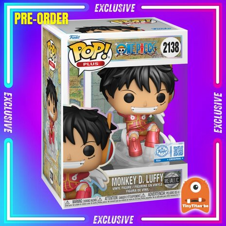 Funko POP! One Piece 2138 One Piece - Monkey D. Luffy (Egghead Arc) (Metallic) EXCLUSIVE Pre-Order