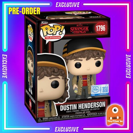 Funko POP!  Stranger Things 1803 Dustin Henderson EXCLUSIVE Pre-Order