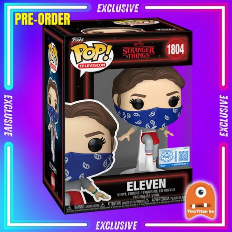 Funko POP!  Stranger Things 1804 Eleven with Bandana (Floating) EXCLUSIVE Pre-Order