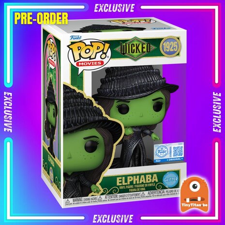 Funko POP!  Wicked For Good 1925 Elphaba (Glitter) EXCLUSIVE Pre-Order