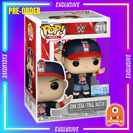 Funko POP! WWE 211 John Cena (Final Match) EXCLUSIVE Pre-Order