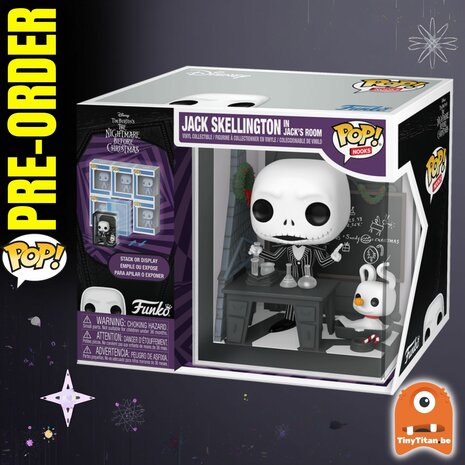 Funko POP! NIGHTMARE BEFORE CHRISTMAS Nooks Jack Skellington's Room Pre-Order