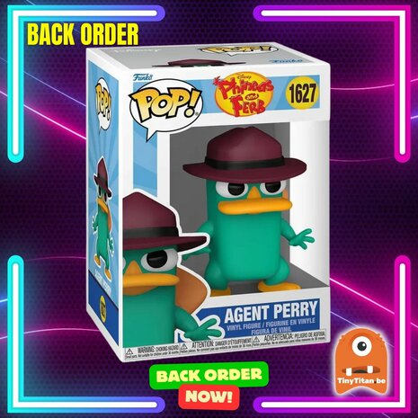 Funko POP! PHINEAS & FERB 1627 Agent Perry Back Order
