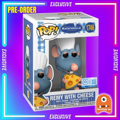 Funko POP! RATATOUILLE 1746 Remy with cheese EXCLUSIVE Pre-Order