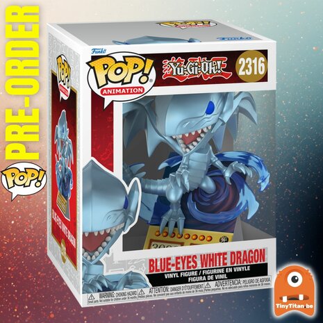 Funko POP! YU-GI-OH! Premium 2316 Blue eyes white dragon (Card) Pre-Order