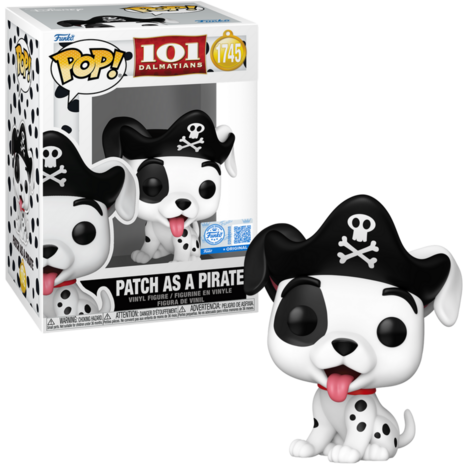 Funko POP! One Hundred and One Dalmatians 1745 Patch as pirate EXCLUSIVE Pre-Order