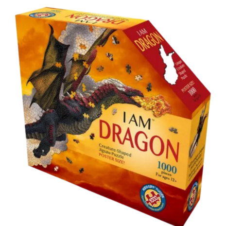 1000 Piece Shaped Puzzle - I Am Dragon 104 x 51 cm (poster size)