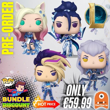 FUNKO POP! Super Discount Bundle of 4 LEAGUE OF LEGENDS Pre-Order
