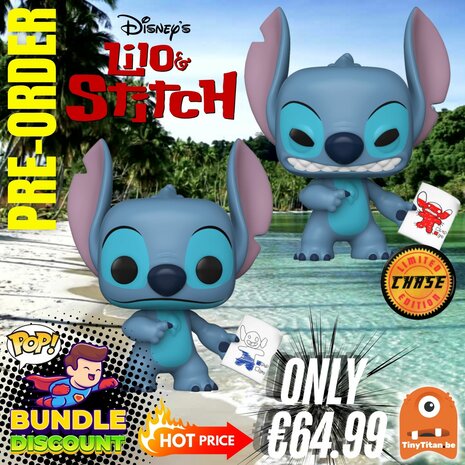 FUNKO POP! Super Discount Bundle of 1 + CHASE LILO & STITCH Pre-Order
