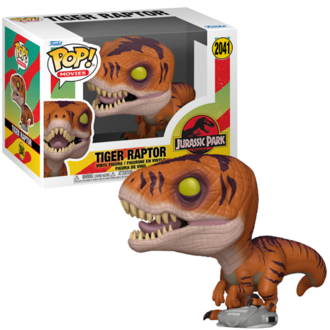Funko POP! JURASSIC PARK 2041 Tiger Raptor Pre-Order