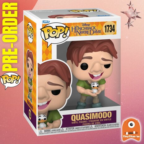 Funko POP! HUNCHBACK OF NOTRE DAME 1734 Quasimodo with bird Pre-Order